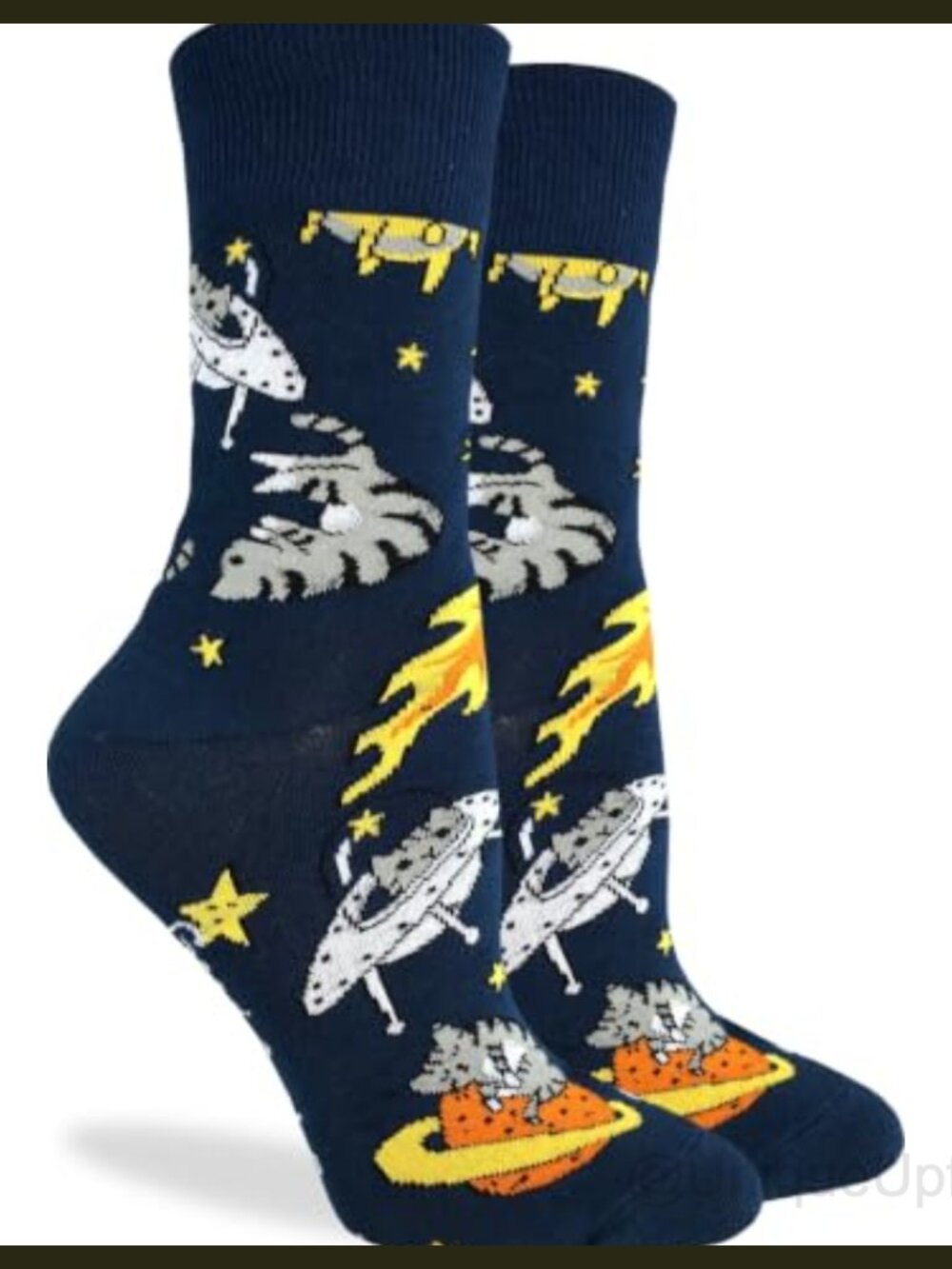 Good Luck Sock Women's Cat Crew Socks Cotton Blend Shoe Size 5-9 Novelty Gift